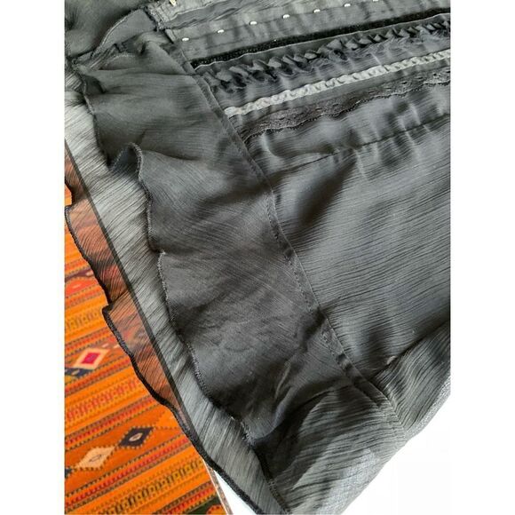 Sheer Lilly Lou button up blouse, sz - Picture 12 of 14